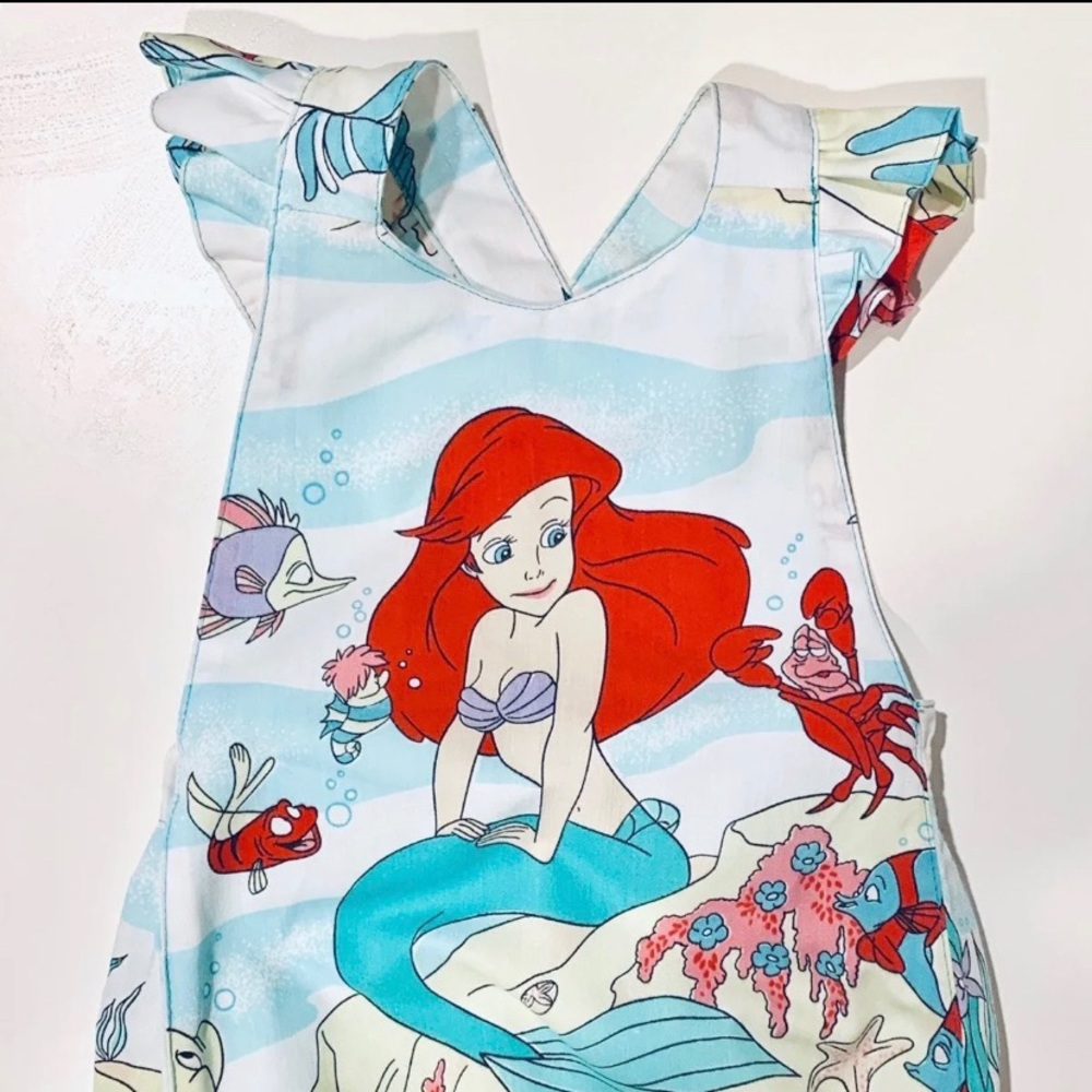 Little Mermaid Romper Vintage Fabric